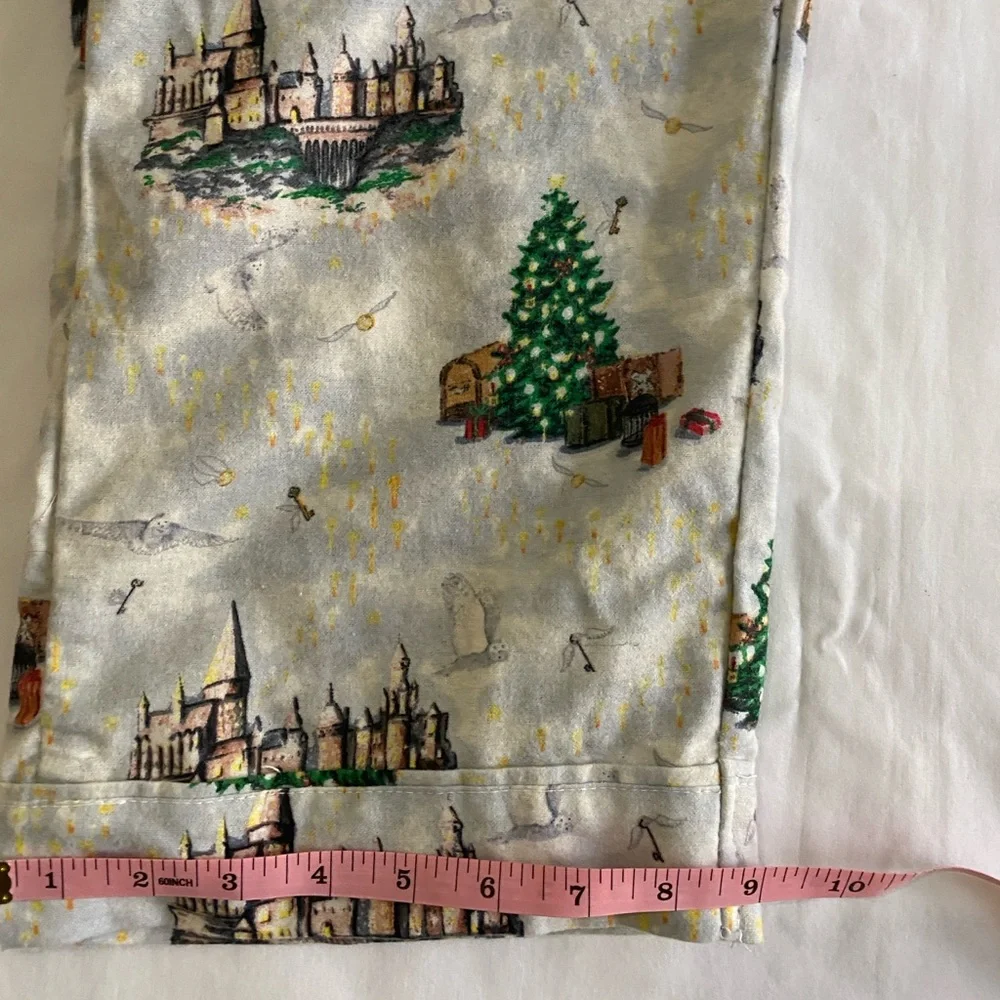 POTTERY BARN teen Harry Potter Christmas Organic Cotton Flannel‎ Pajama Set S ❗️